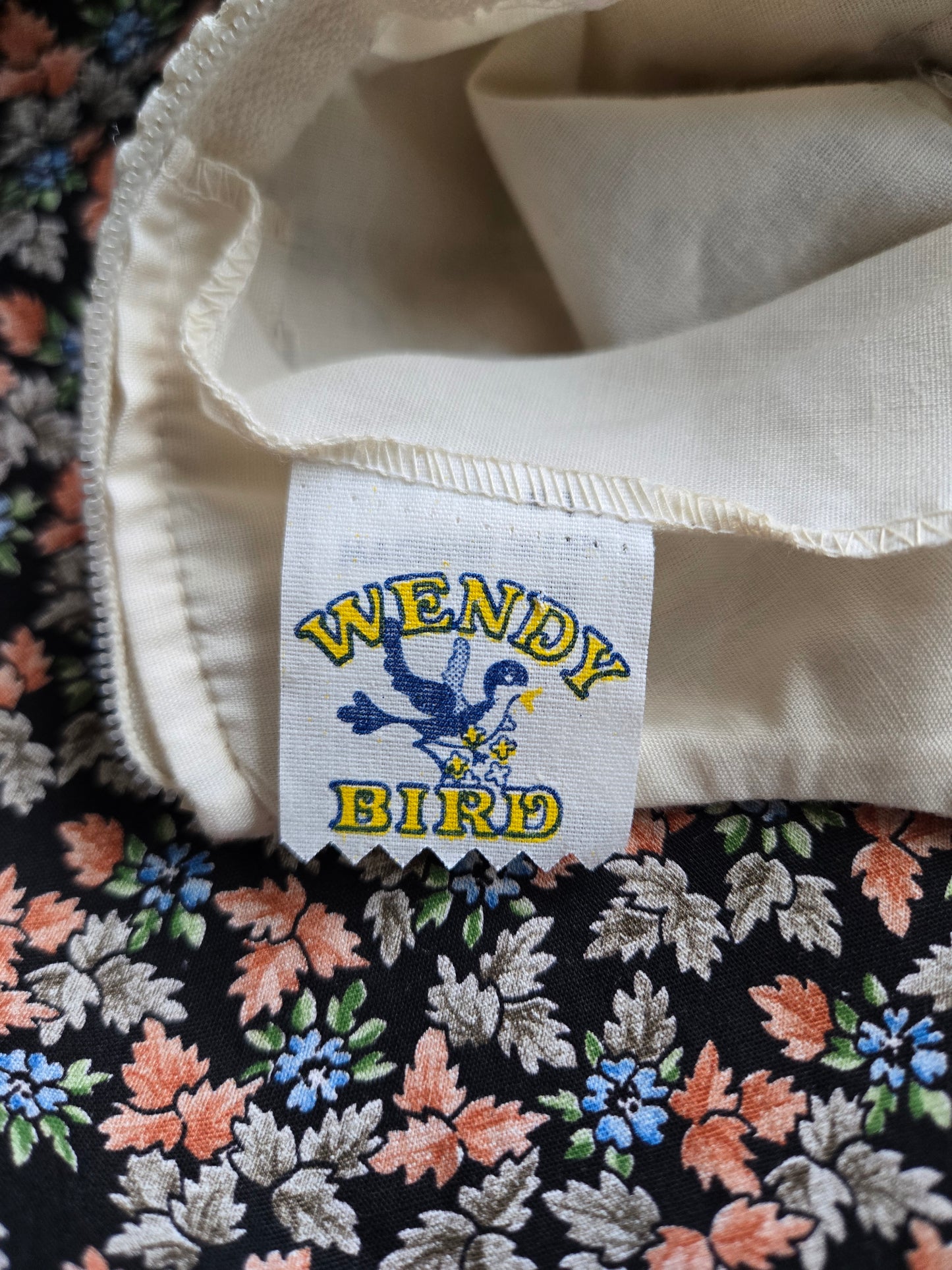 Wendy Bird Vintage 1960s Prairie Dress With Lace Bib - XS/S