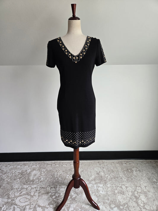 St John Couture Black Knit Dress - Size 4