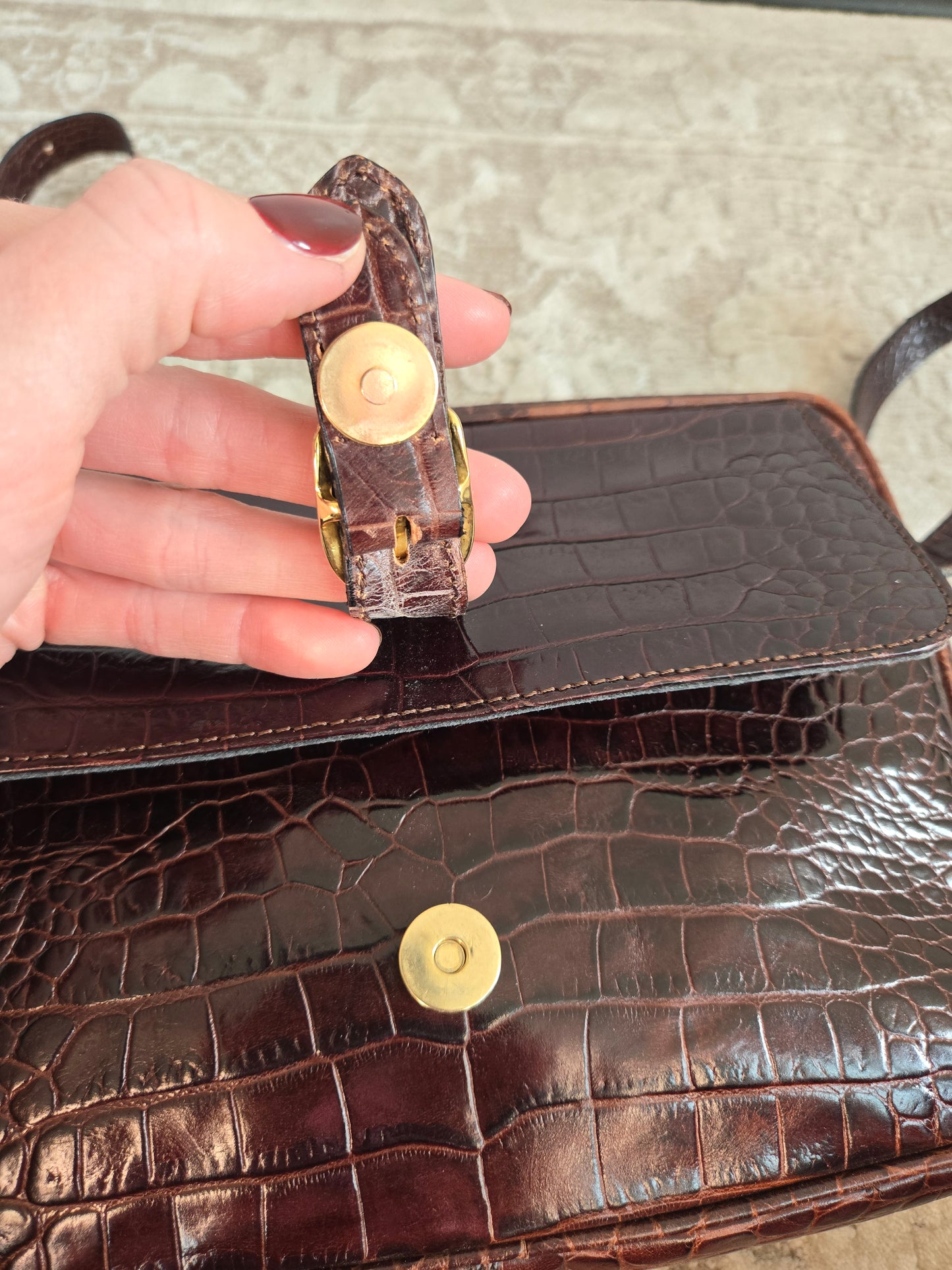 Vintage Italian Leather Crossbody