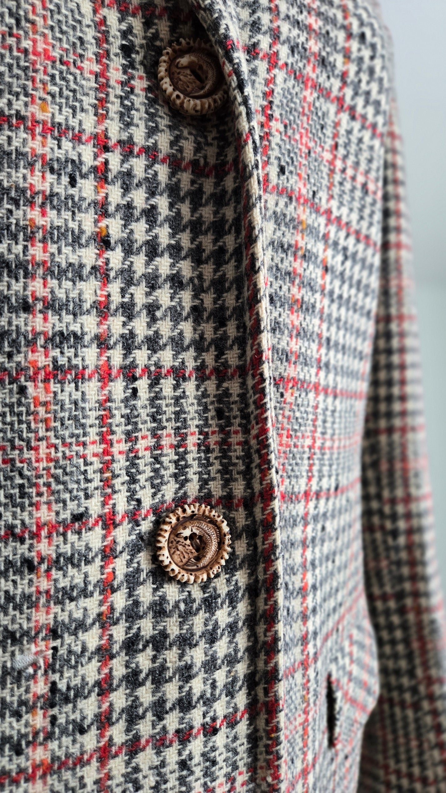 Vintage 60s Seatona Suits by Seaton Hall Plaid Wool Jacket - Small