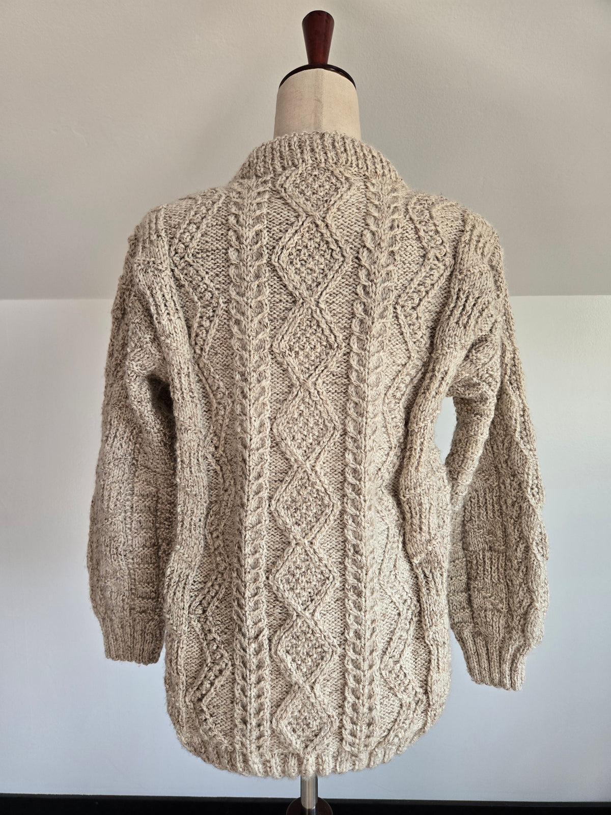 Aran Islands Soft Wool Hand Knitted Chunky Sweater - Medium