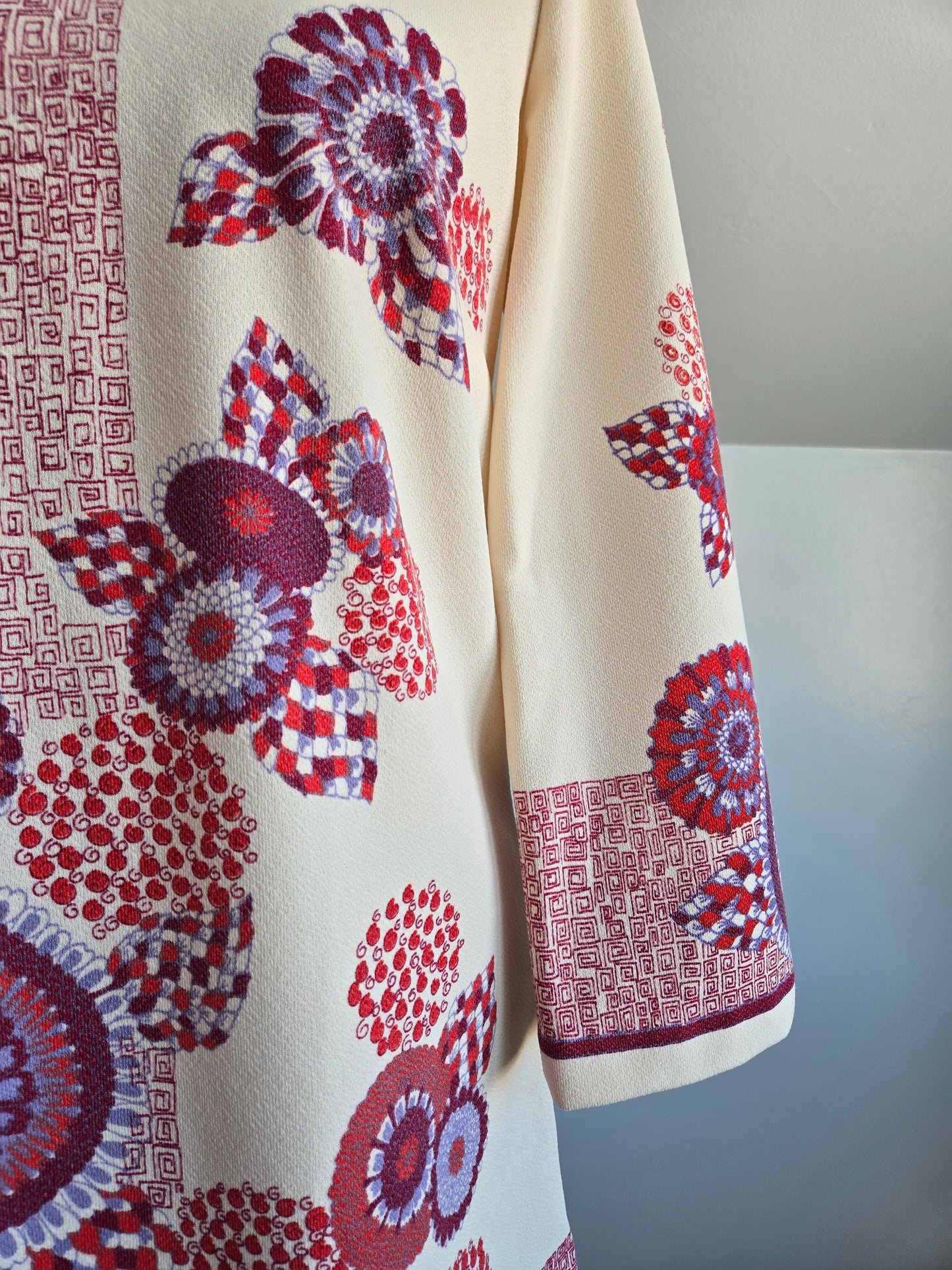 Town & Country Fashions Vintage 60s Novelty Print Shift Mini Dress - S/M