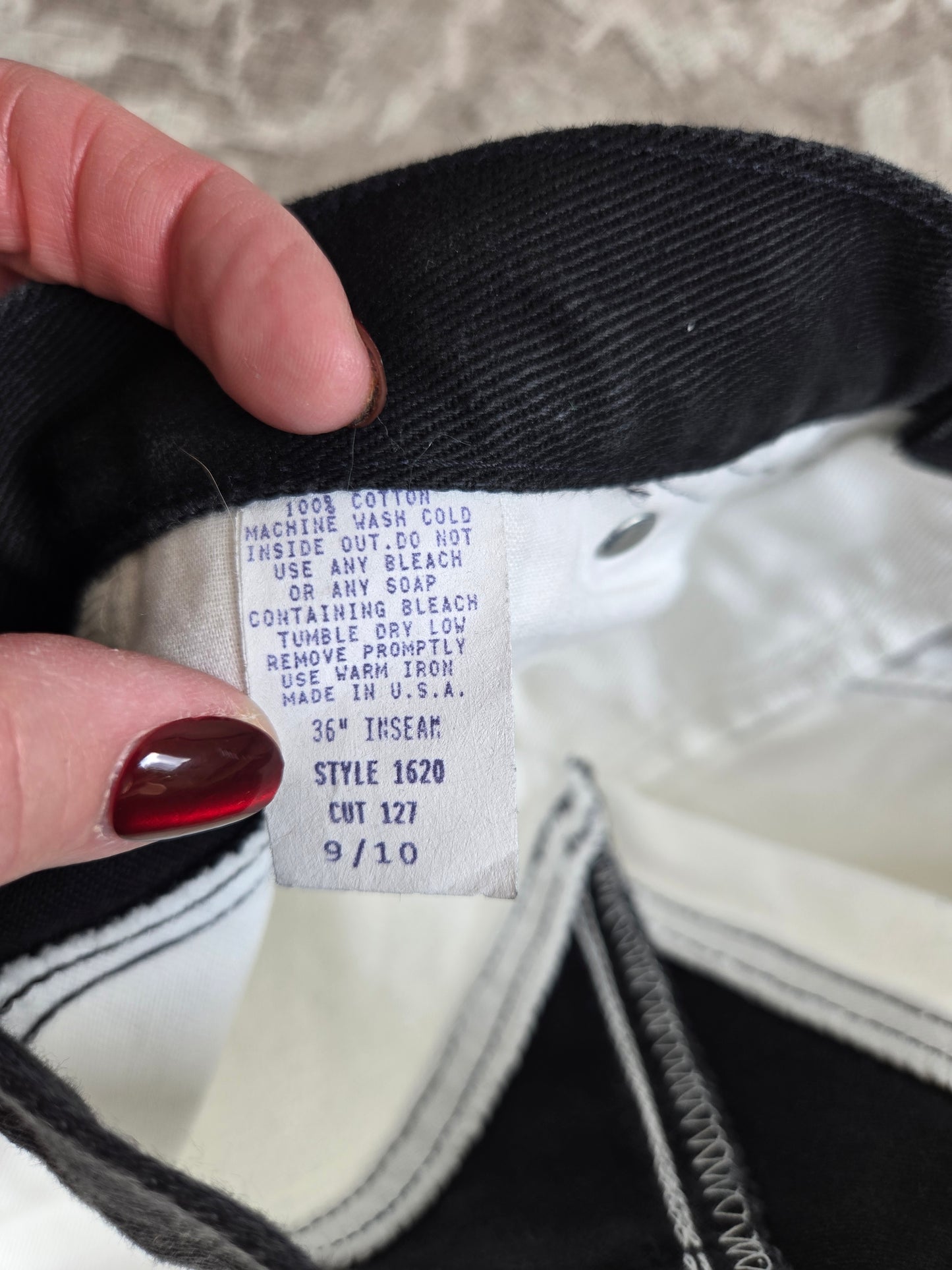 Roughrider by Circle T Vintage Black and White Jeans - W26-27"