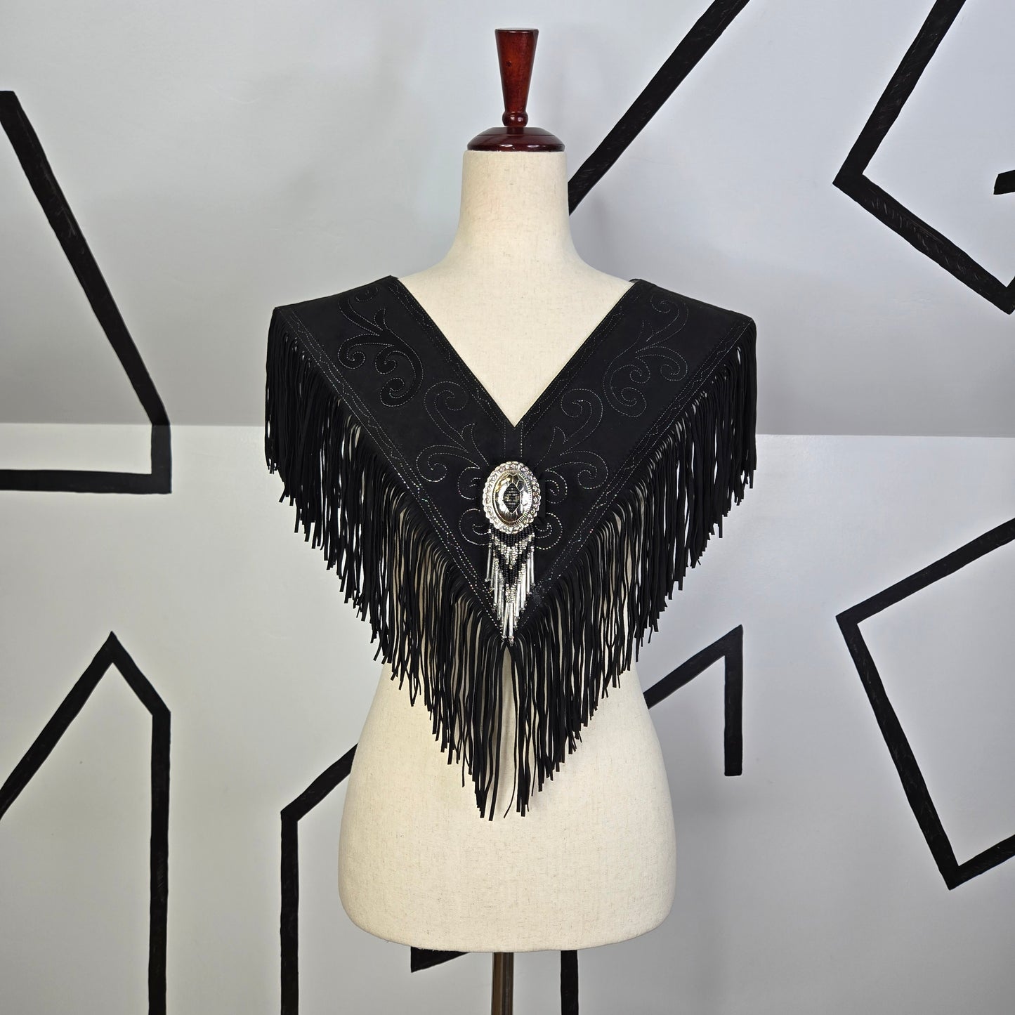 Mustang Annie Vintage Western Wear Handmade Fringe Top from 1999