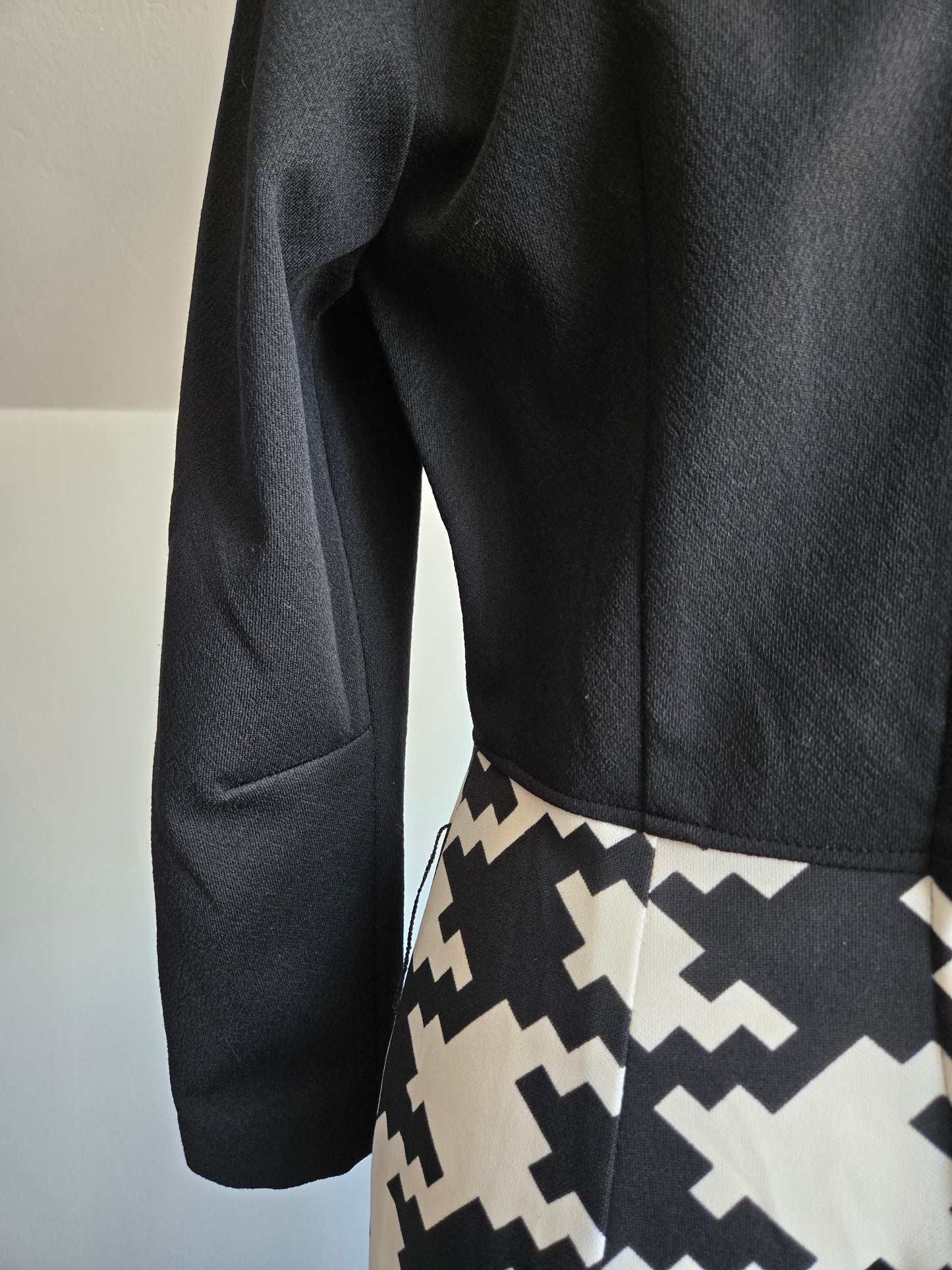 Burt Stanley of California Vintage 70s Houndstooth Maxi Dress - Medium