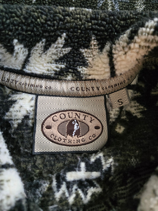 County Clothing Co Deer Fleece Jacket - medium