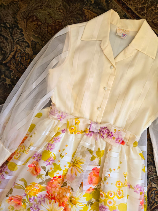 Lorrie Deb San Fransisco Vintage 1970s Hostess Dress - small