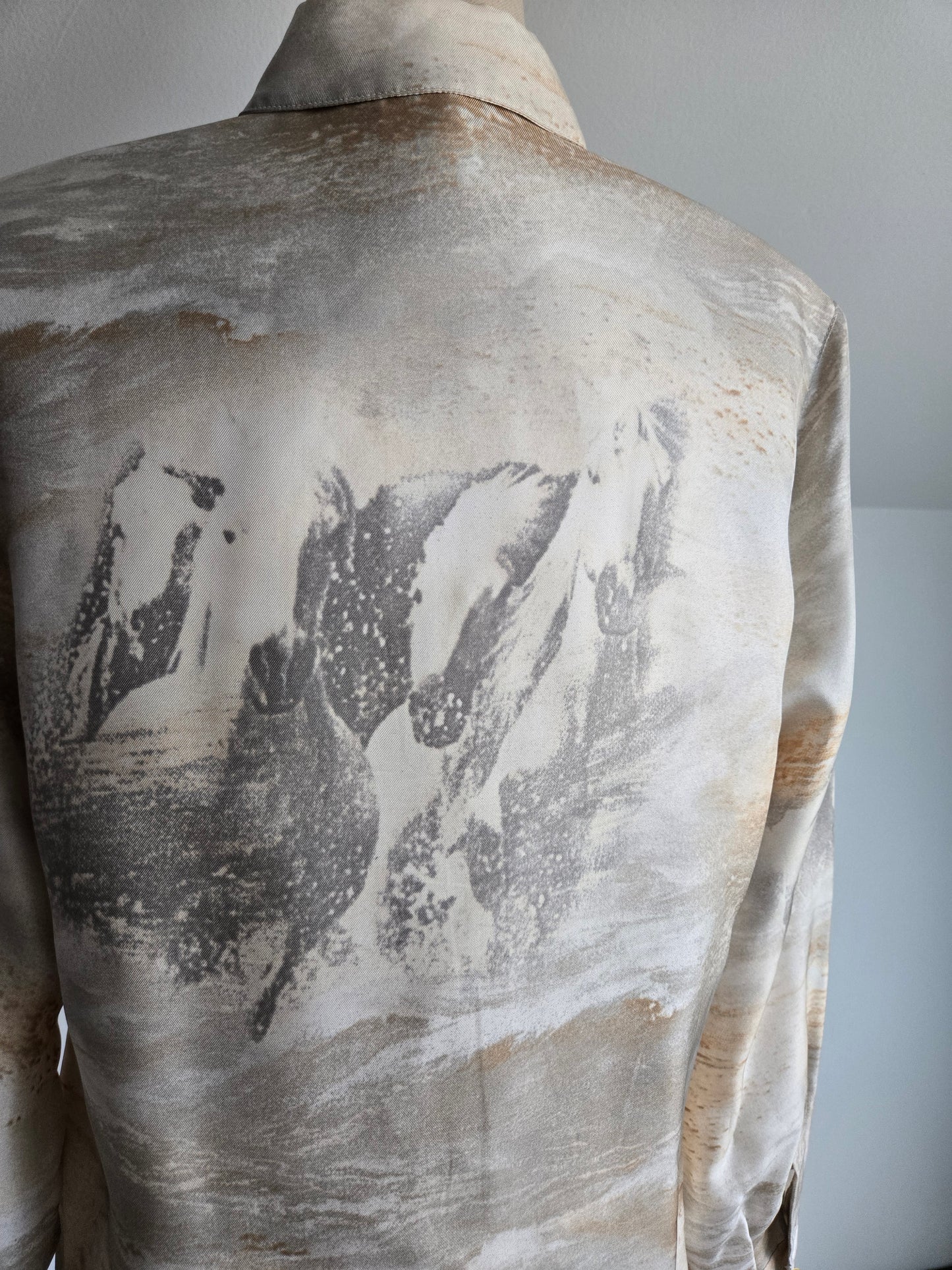 Escada Vintage Made in Germany Silk Horse Top - Medium
