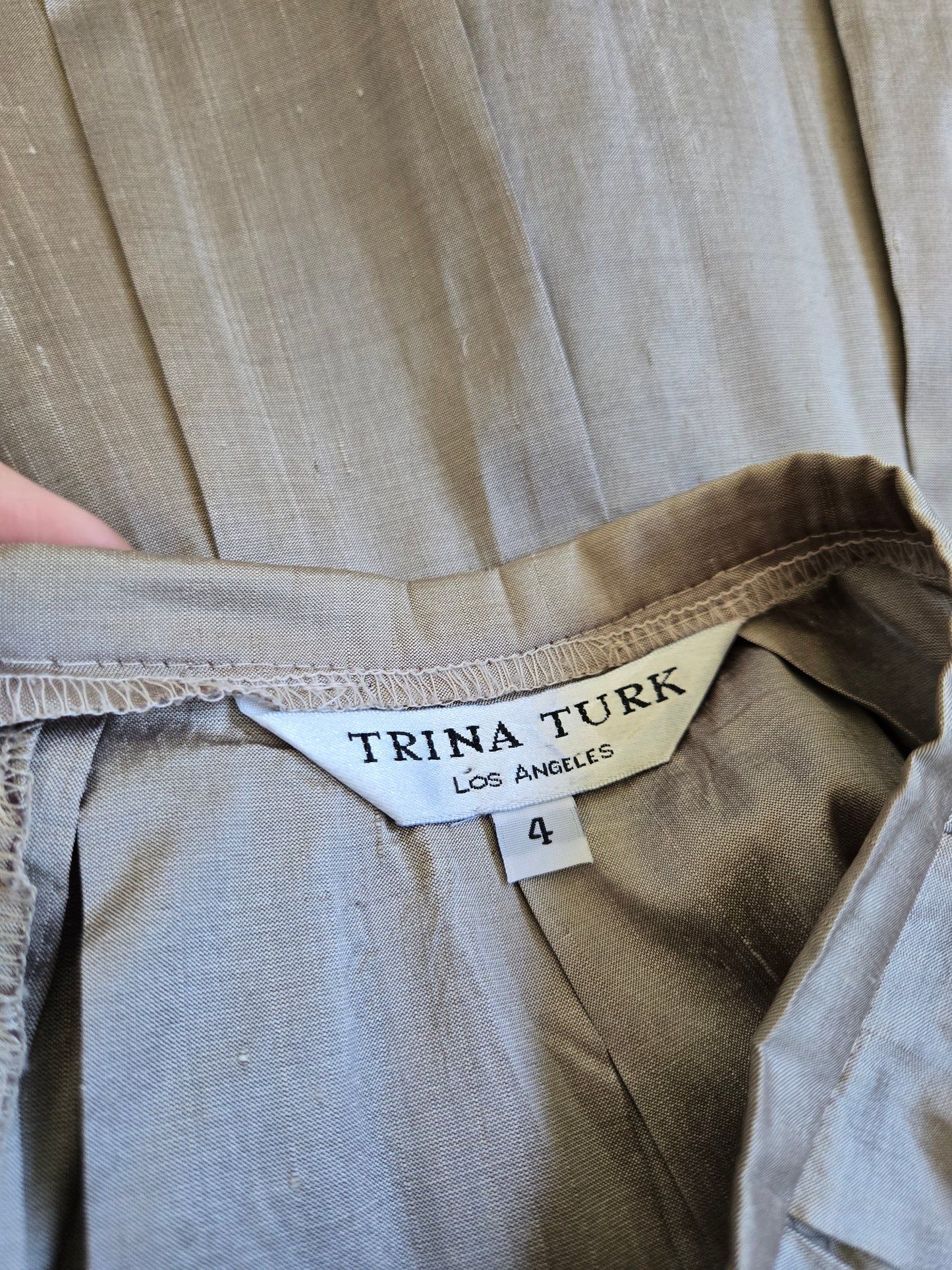 Trina Turk Designer Silk Skirt - Small