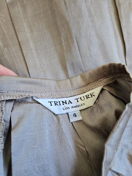Trina Turk Designer Silk Skirt - Small