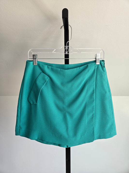 Arnaldo Bassini Italian Designer Skort in Turquoise - Medium