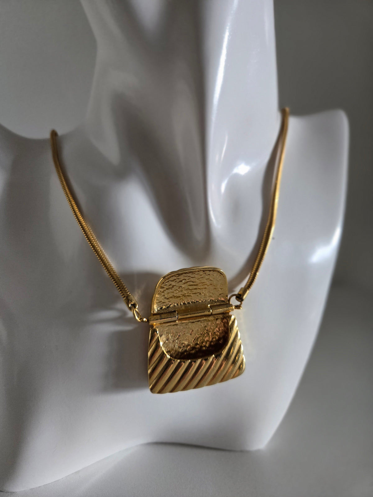Vintage Micro Purse Charm Necklace