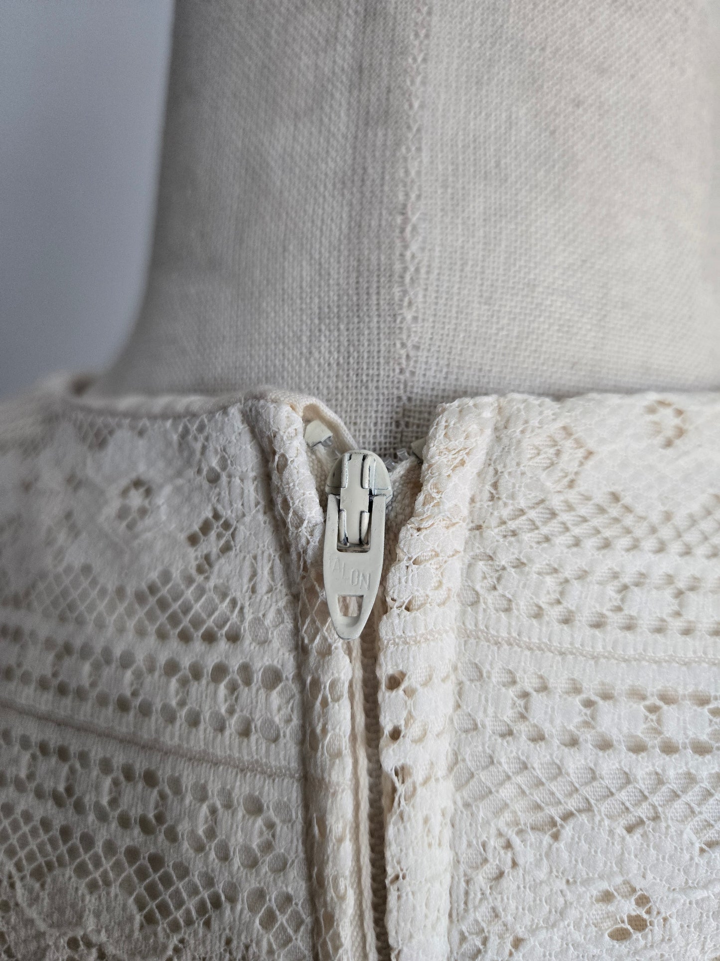 Wendy Bird Vintage 1960s Prairie Dress With Lace Bib - XS/S