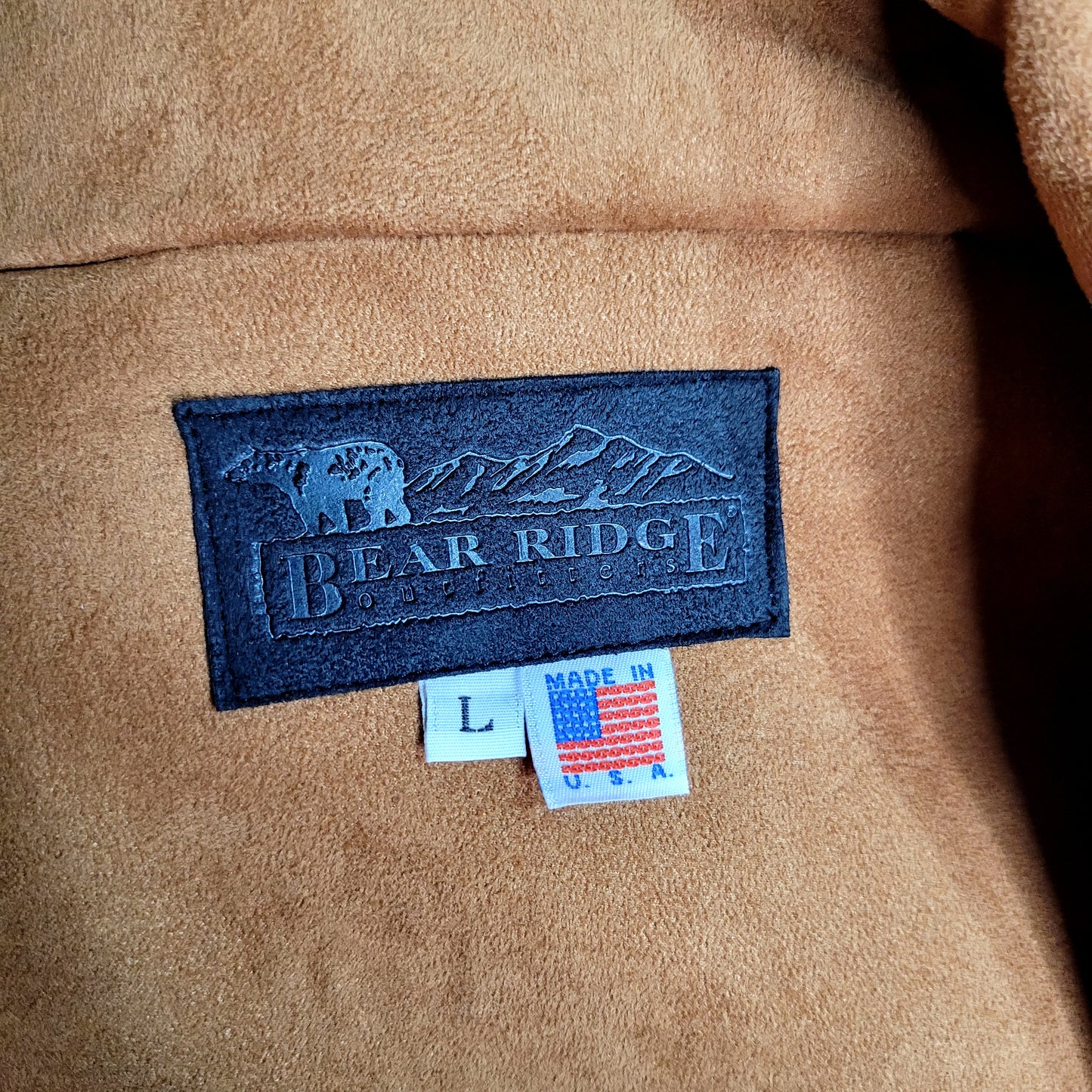 Vintage Bear Ridge Western Faux Fur Horse Jacket - large
