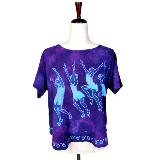 Vintage Dancing Girls Tie Dye Top